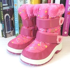 NOVA MOUNTAIN PINK INSULATED COLD WEATHER SNOW SKI BOOTS LITTLE GIRLS SIZE 9 NWT
